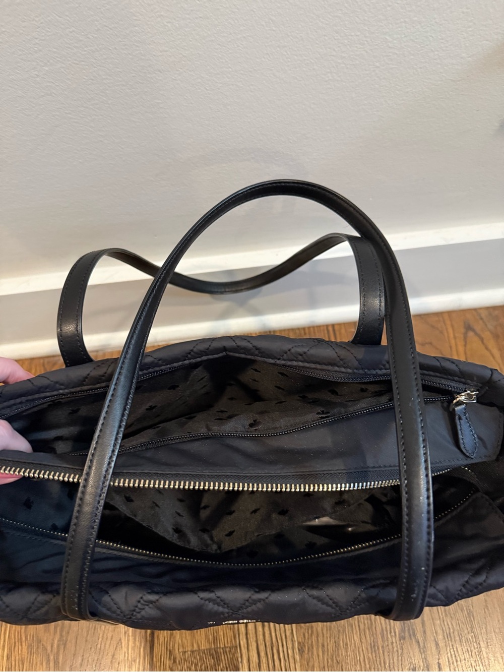 kate spade Quilted Black Tote Bag - Picture 4 of 9